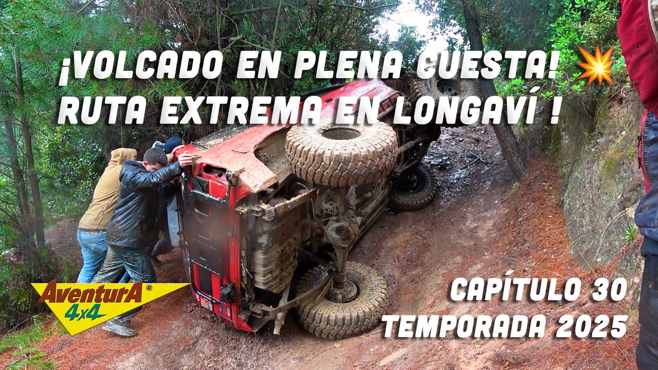 ¡VUELCO en plena subida!  Nissan Terrano Choca con árbol _ Aventura 4x4