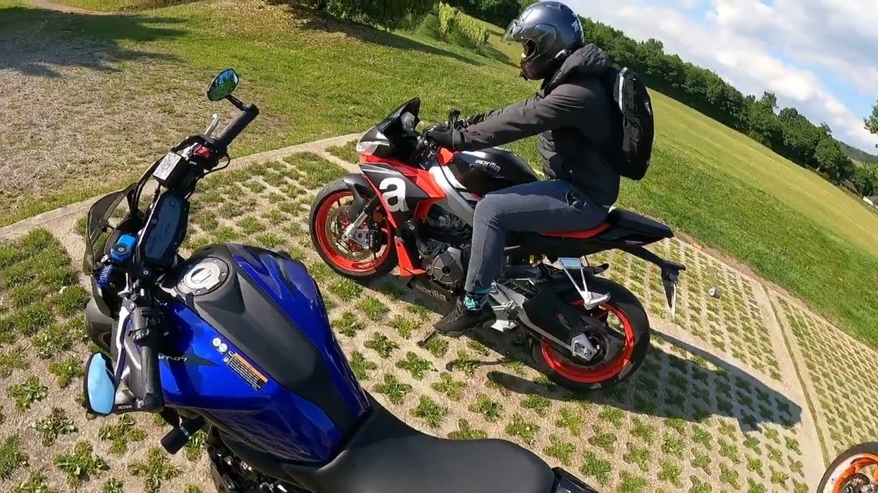 Yamaha MT07 - Raw Sound Pt 1 - MT09, R7, APRILIA TUONO 660 & KTM 890
