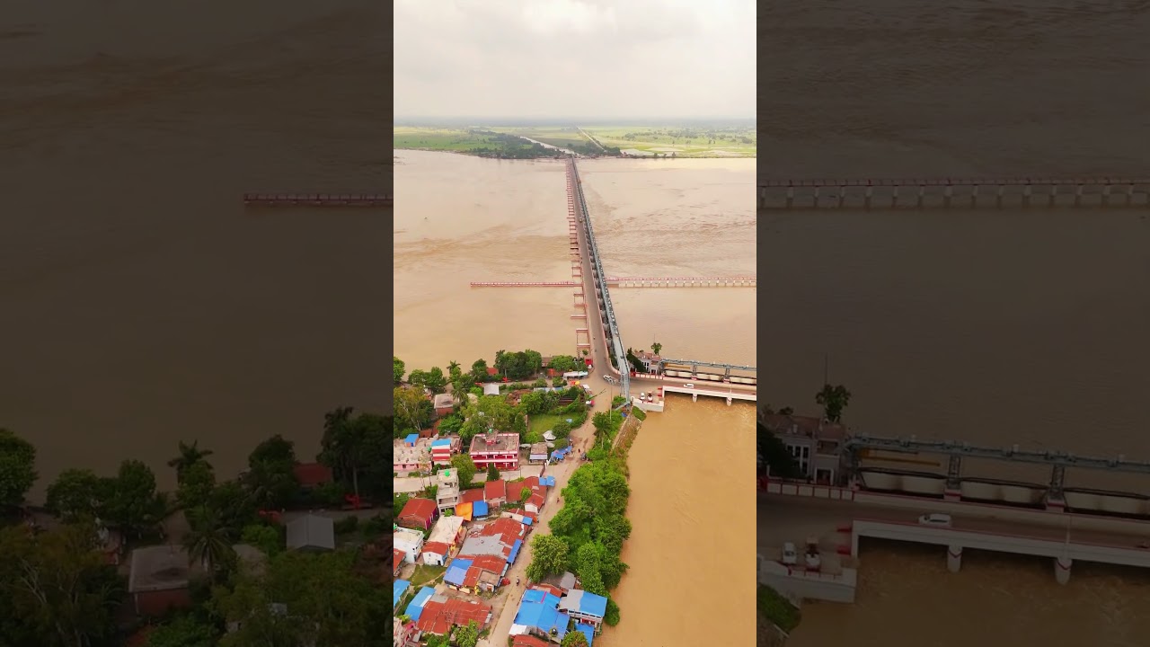 Sorrow of Bihar, Koshi River Barrage 😱 | Koshi Barrage Today Update #koshibarrage #shorts #flood ...