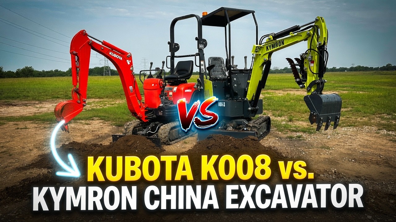 KYMRON China Excavator vs. KUBOTA K008