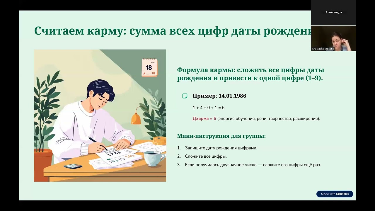 Твой Личный 2026 Год, Ведическая Нумерология с Анастасией Моцане
