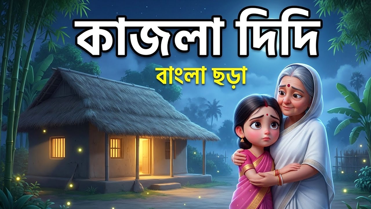 কাজলা দিদি  জনপ্রিয় বাংলা ছড়া  Bangla Rhymes for Kids  Deshi Cartoon Story