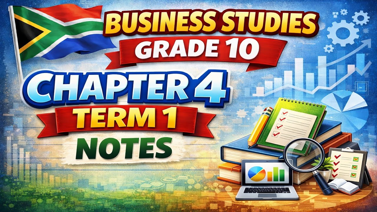 Business Studies Grade 10 Chapter 4 TERM 1 NOTES @mathszoneafricanmotives
