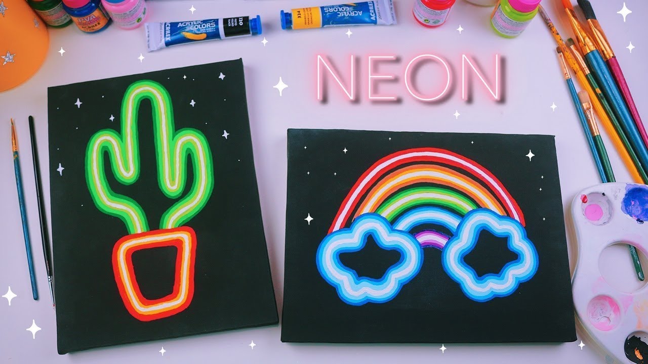 COMO PINTAR EM NEON 🌈