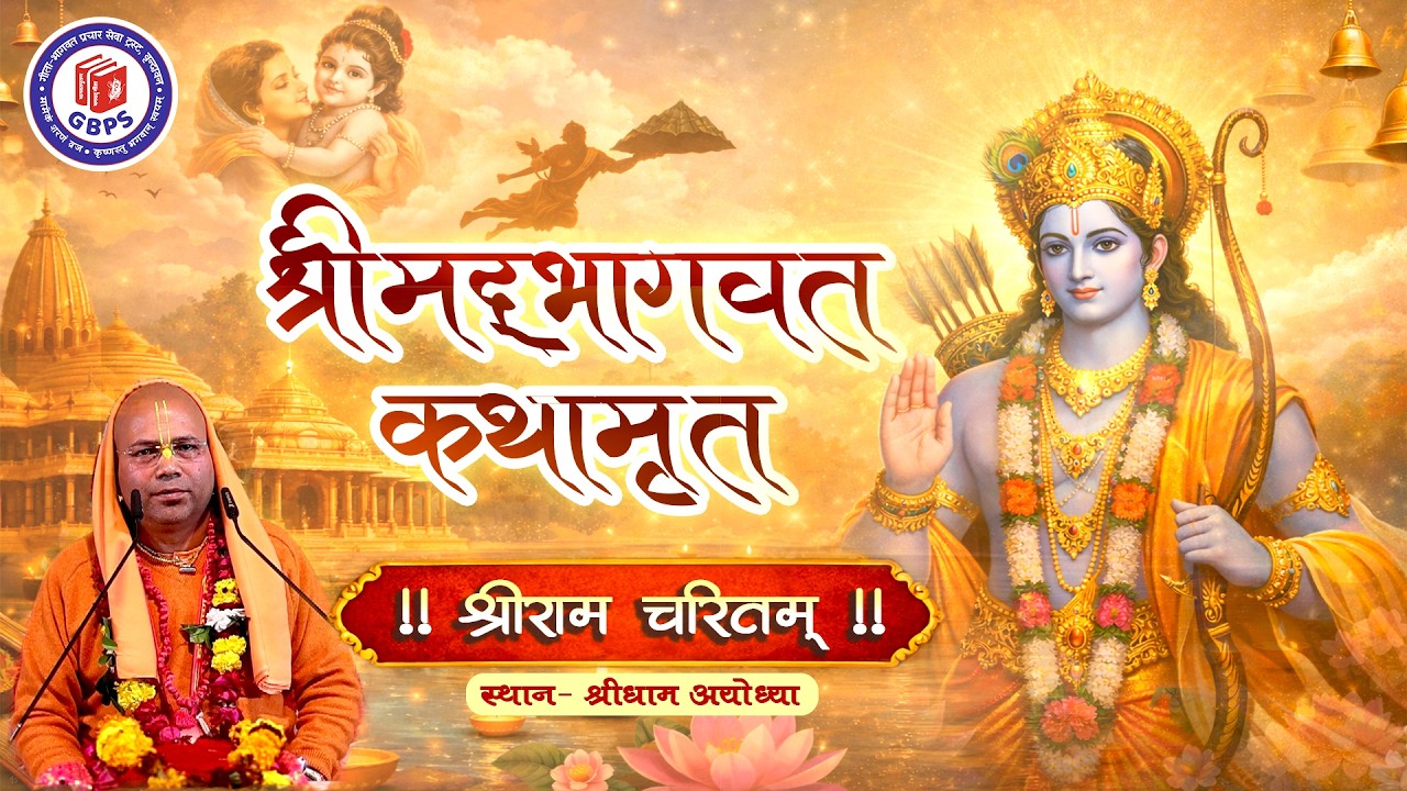 श्रीमद्भागवत कथामृत (श्रीराम चरितम्) वेला-6 || कृष्णतत्त्ववेत्ता श्री तेजस्वी दास जी || Shri Ram ...