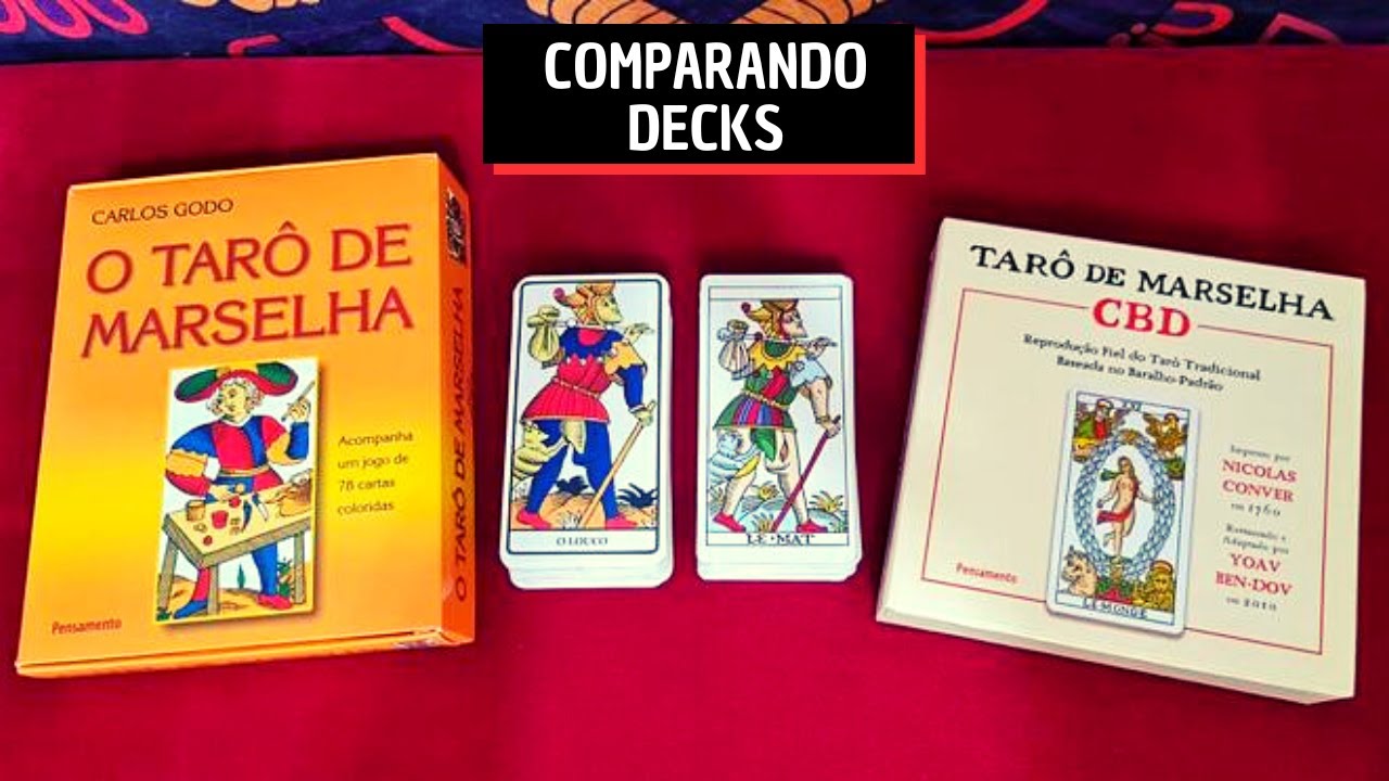 O TARÔ DE MARSELHA x TARÔ DE MARSELHA CBD | Comparando Decks