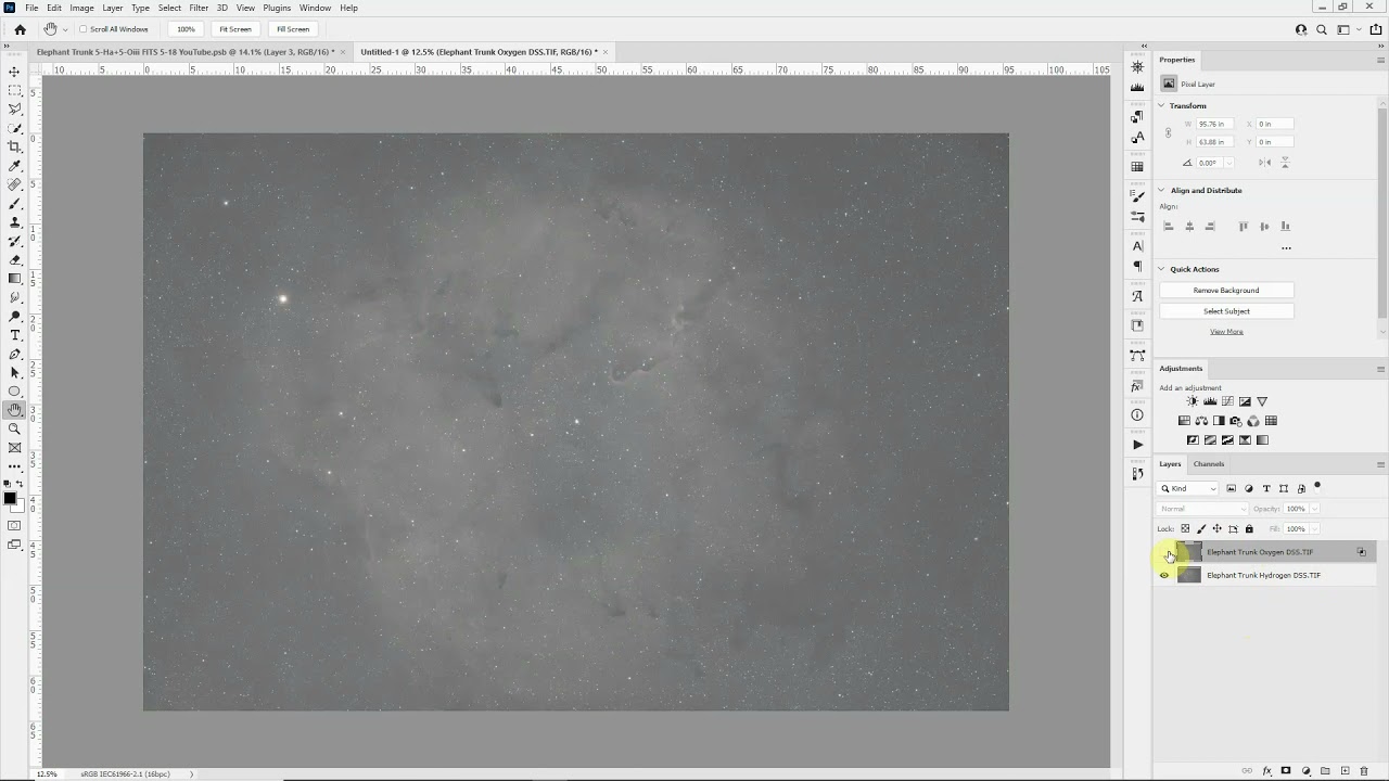 Assigning Color Channels to Narrowband Astro Photos