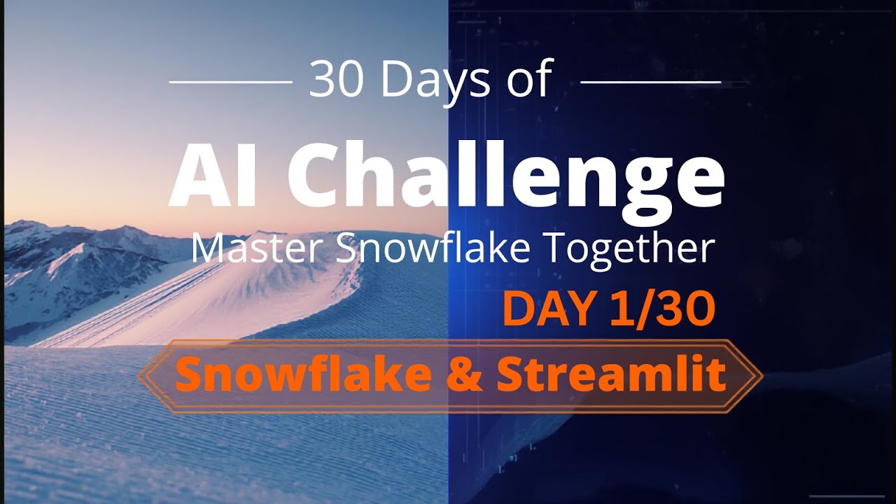 Day 1 : Connect with Snowflake in streamlit