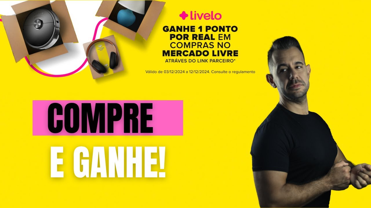 Compre no MERCADO LIVRE e ganhe VIAGENS pontuando na LIVELO