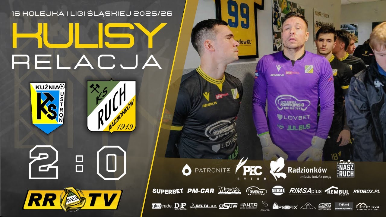 16 kolejka: Kuźnia Ustroń - Ruch Radzionków [RELACJA + KULISY]