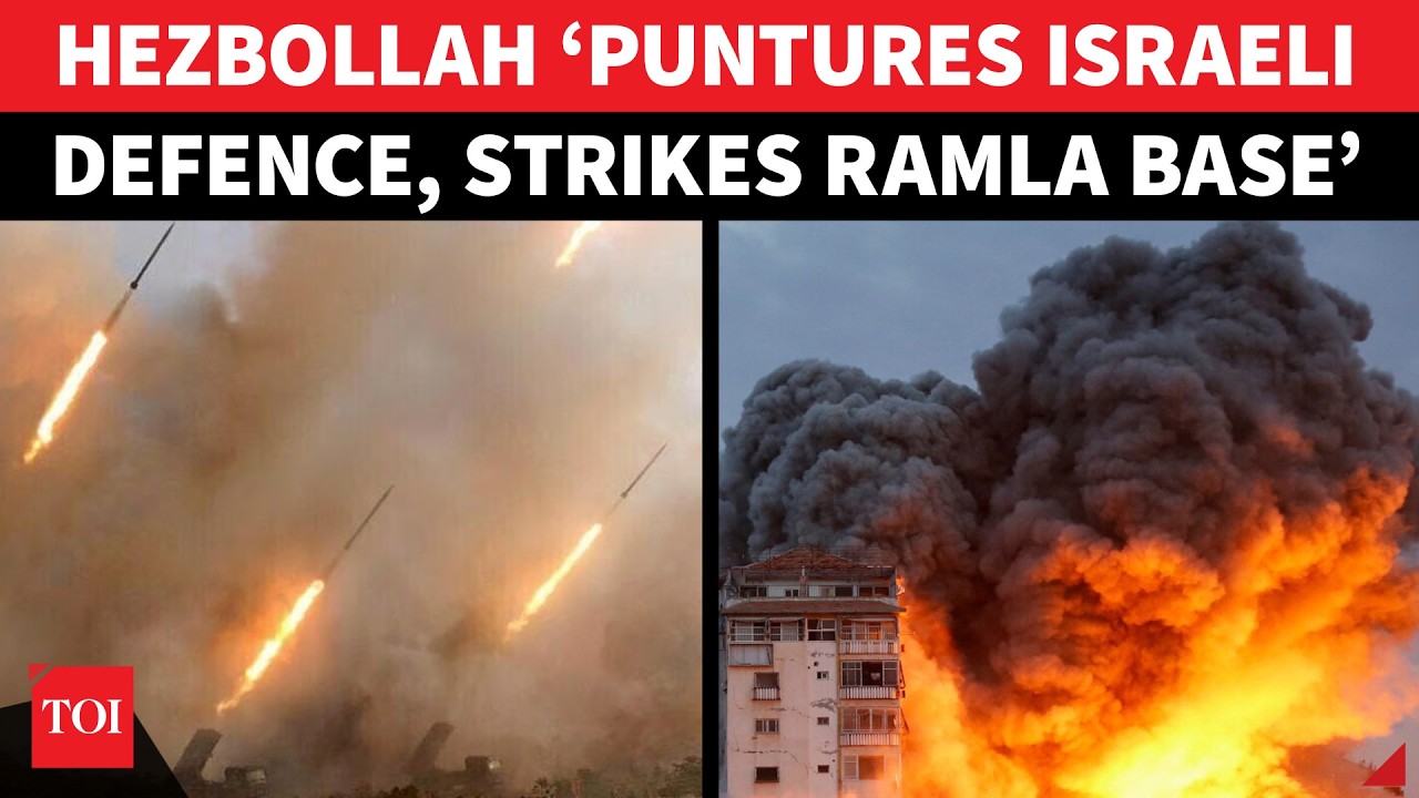 Hezbollah ‘Tears Through Israeli Defences, Hits’ Ramla Base Near Tel Aviv; Israel Sounds High Alert