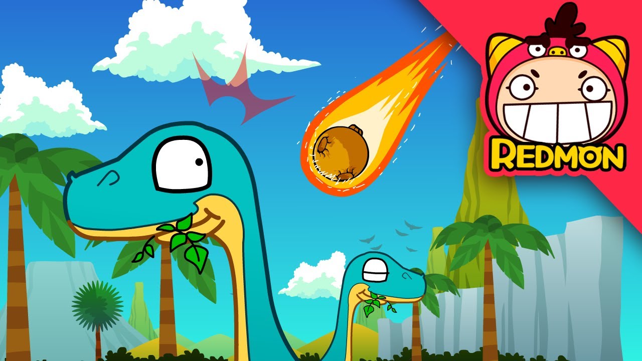 End of the dinosaurs (Dinosaur extinction) | Dinosaur songs | REDMON