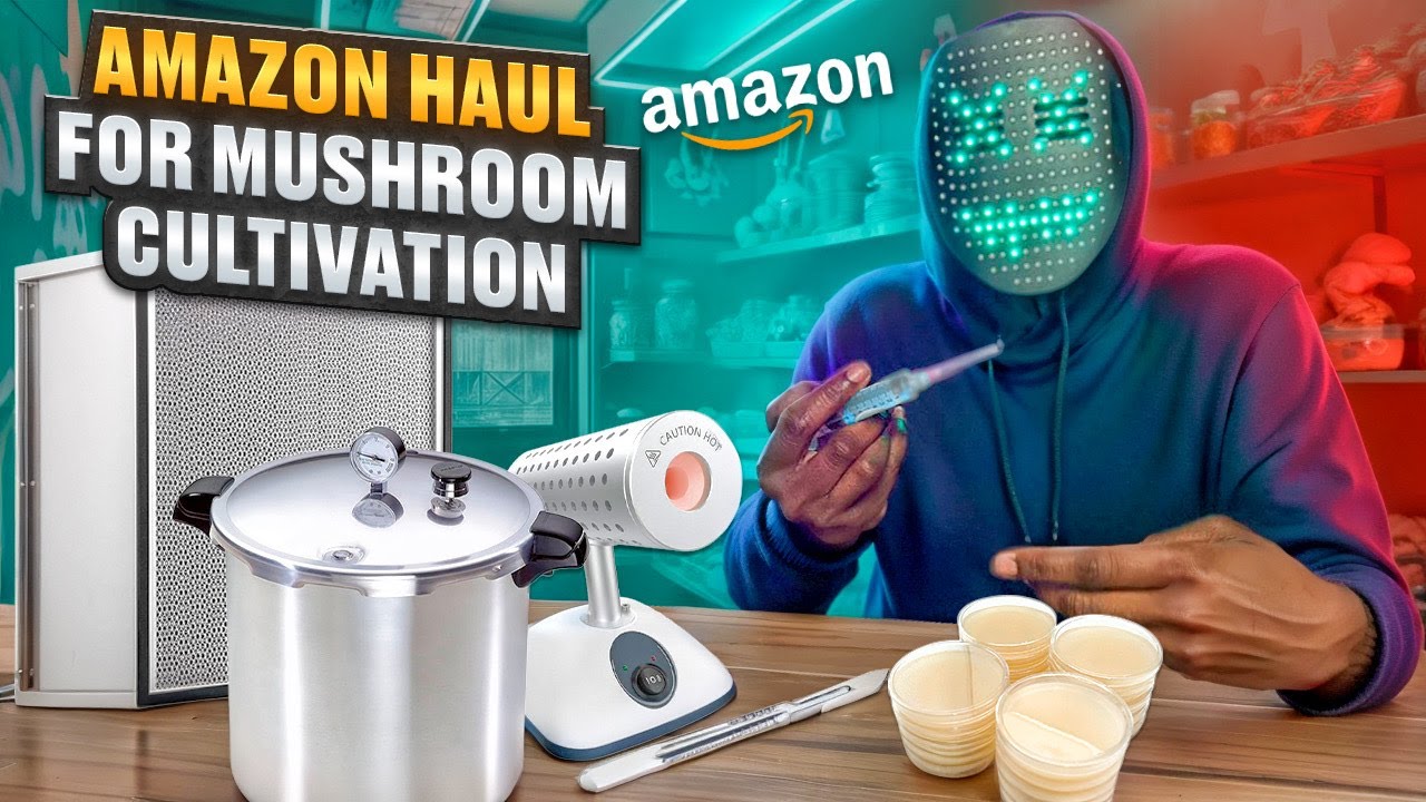 Start the PROCESS of growing MUSHROOMS in the next 96 hours. Complete Amazon Haul of Essential Tools