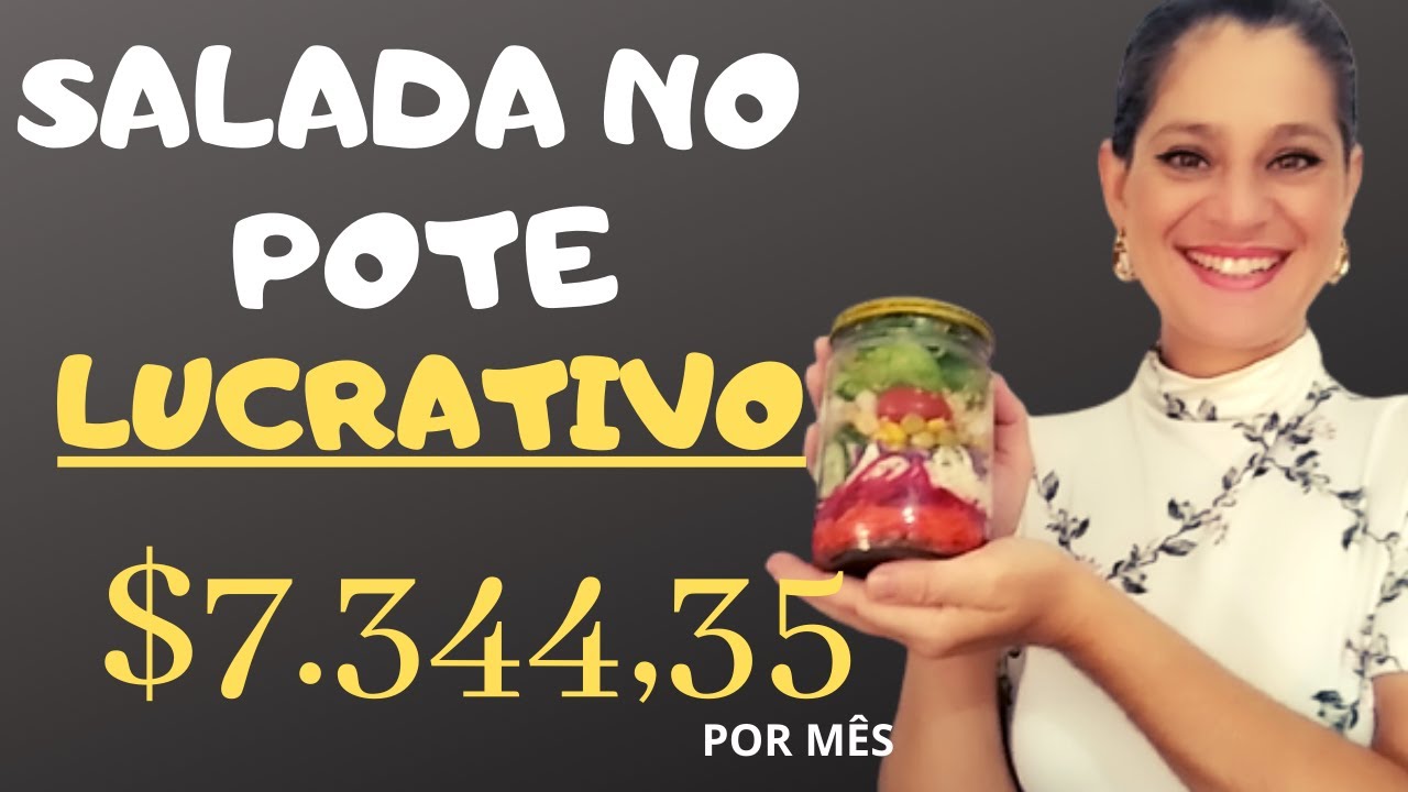 Salada No Pote Para Vender e faturar mais de 7 mil reais(Passo a Passo)