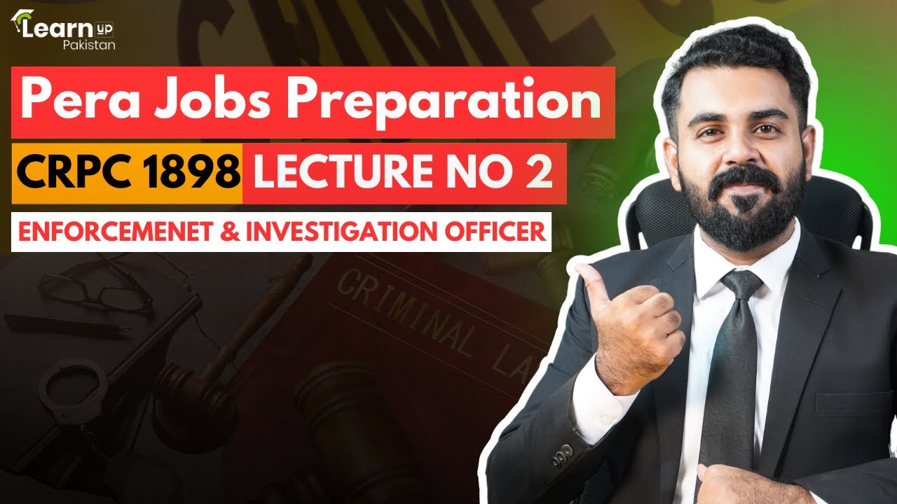 PERA JOBS PREPARATION LECTURE SERIES | CRPC 1898 LECTURE NO 2 | LEARNUP PAKISTAN