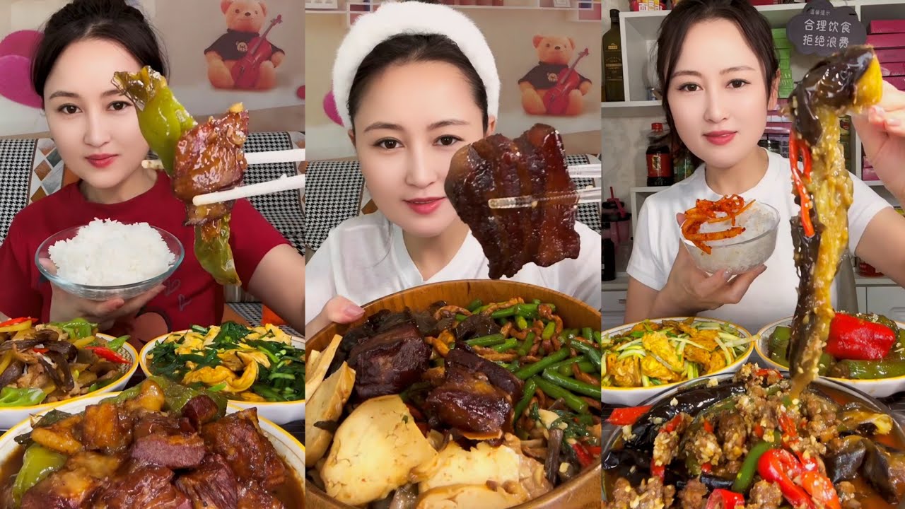 MUKBANG SPICY CHINESE FOOD | 중국먹방 매운 | 매운삼겹살 먹방모음 | 중국당면 치킨 | 불닭밥/치킨카레/두부카레 | 중국가정식 먹방 | 중국음식 레시피