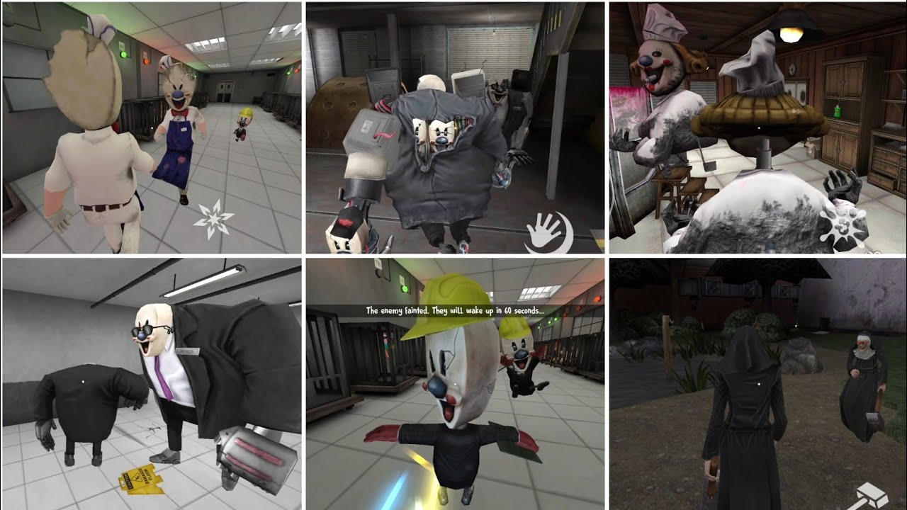 Ice Scream And Ice Scream 8 Rod Vs Rod Mini Rod Vs Mini Rod Mati Vs Mati Boris Vs Boris