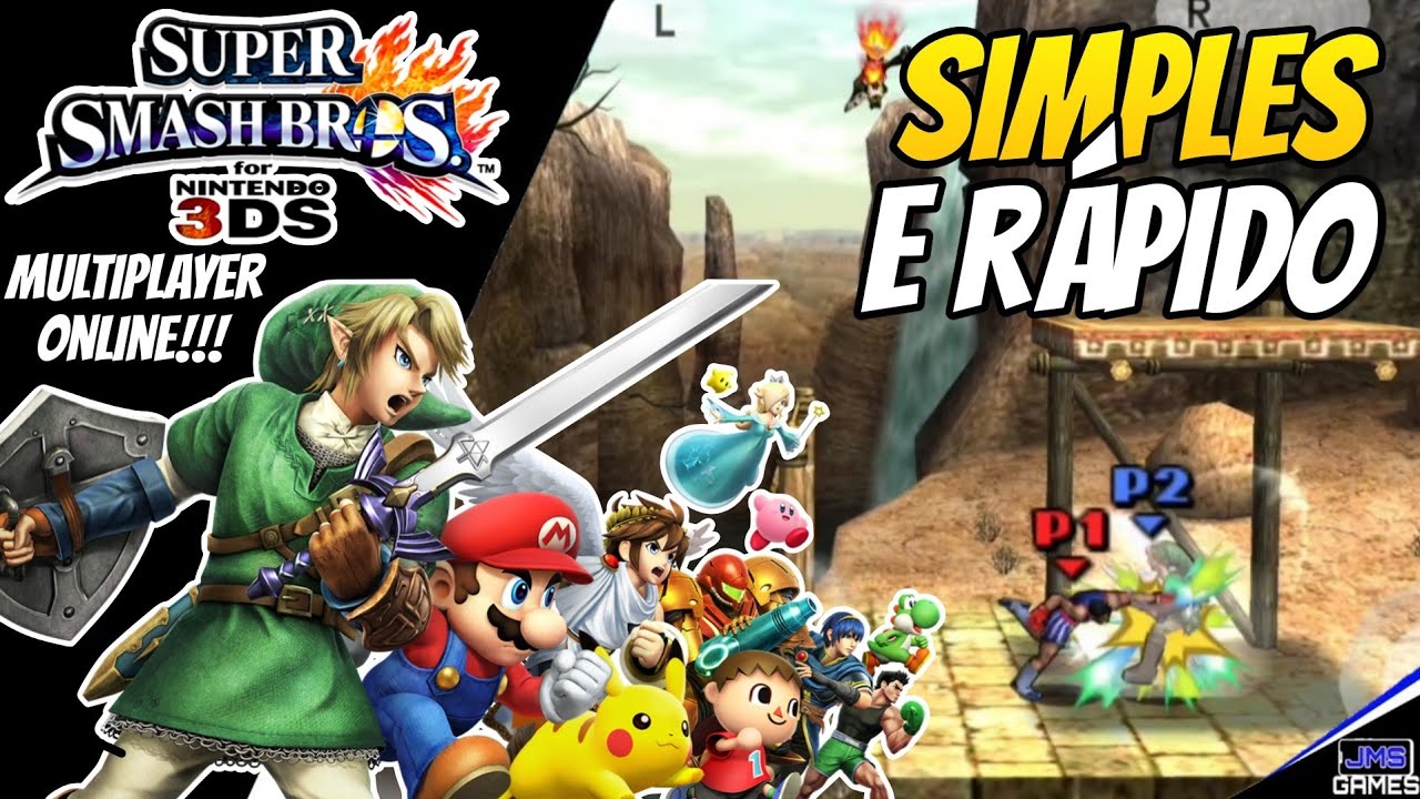 COMO JOGAR SUPER SMASH BROS 3DS MULTIPLAYER ONLINE NO ANDROID!!!