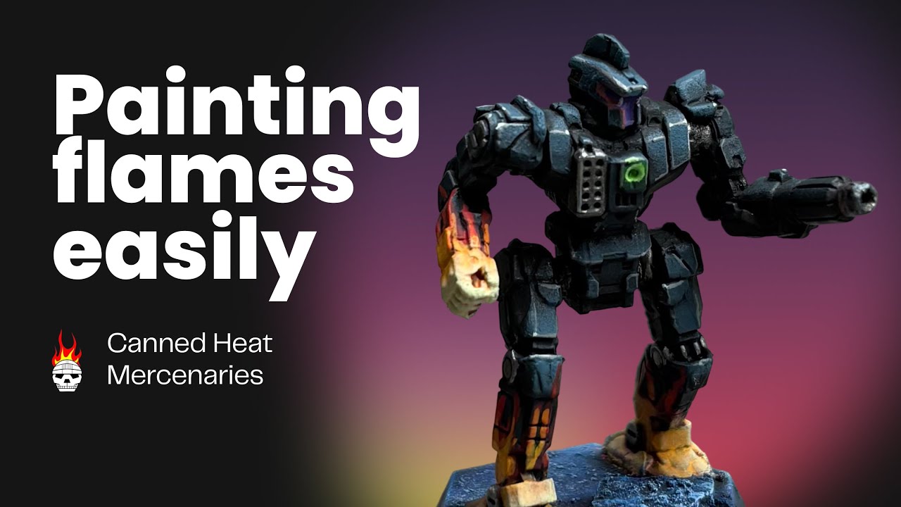 Battletech Mini Painting: Canned Heat Mercenary