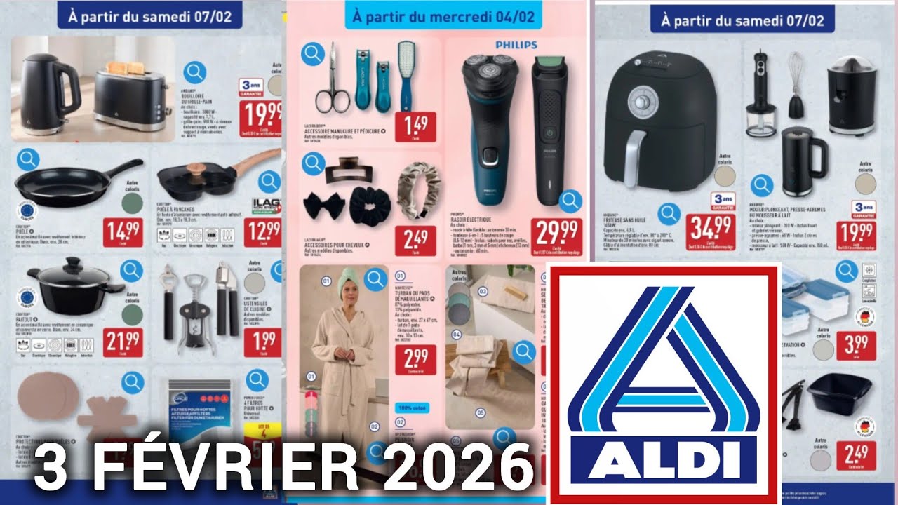 Aldi Arrivage de la Semaine 03.02 au 09.02 ✨Textile Décoration Cuisine ✨ #Catalogue #aldi