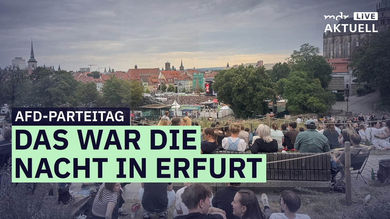 AfD-Bundesparteitag in Erfurt: Die Lage am Morgen | MDR AKTUELL live
