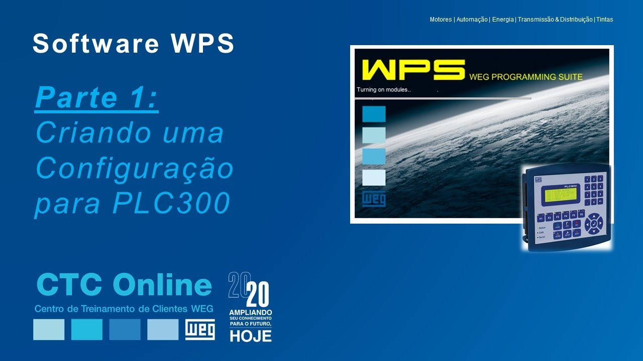 WEG - WPS Parte 1: Criando uma configuração para o PLC300