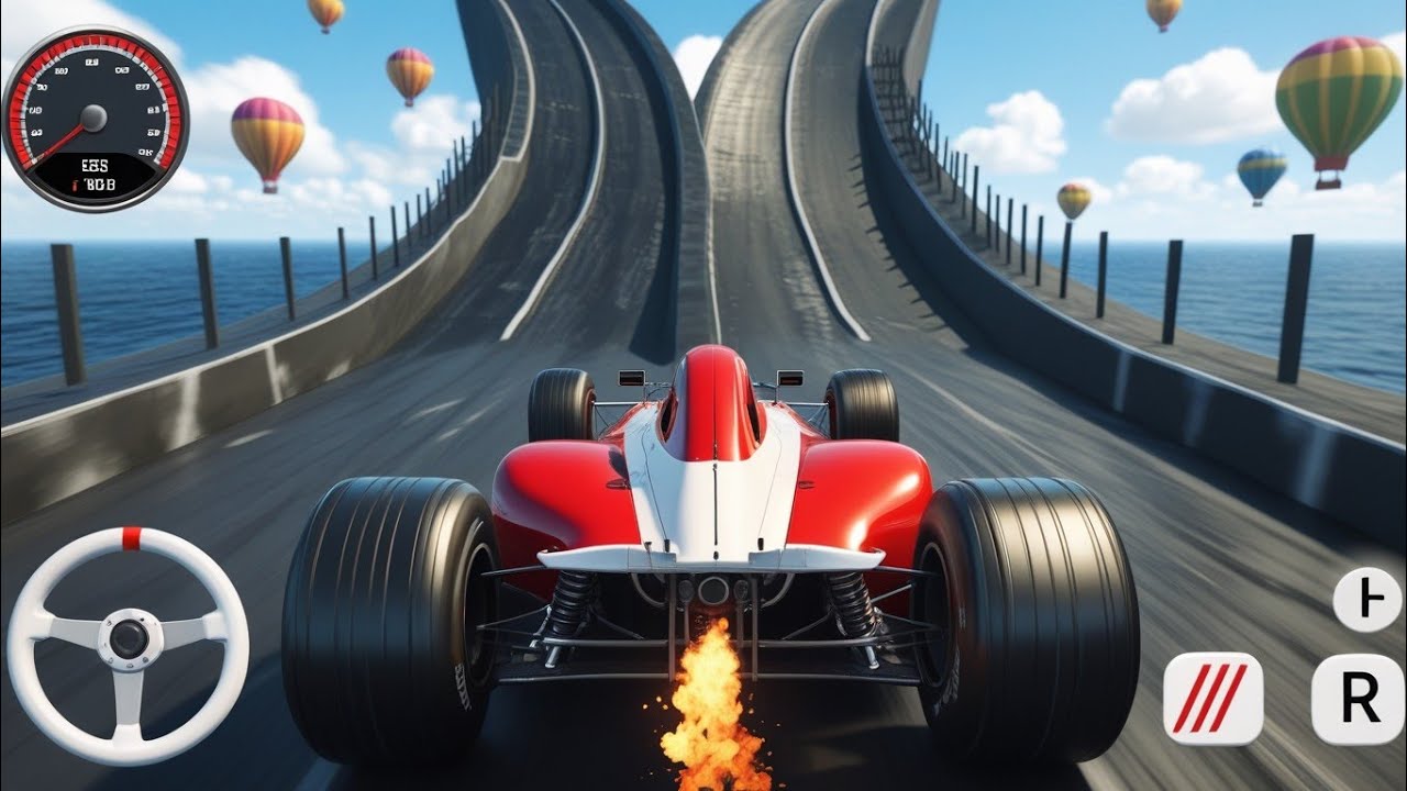 Formula Car Mega Ramp Extreme Racing - GT Car Formula Car Racing Stunts 3D - Android GamePlay