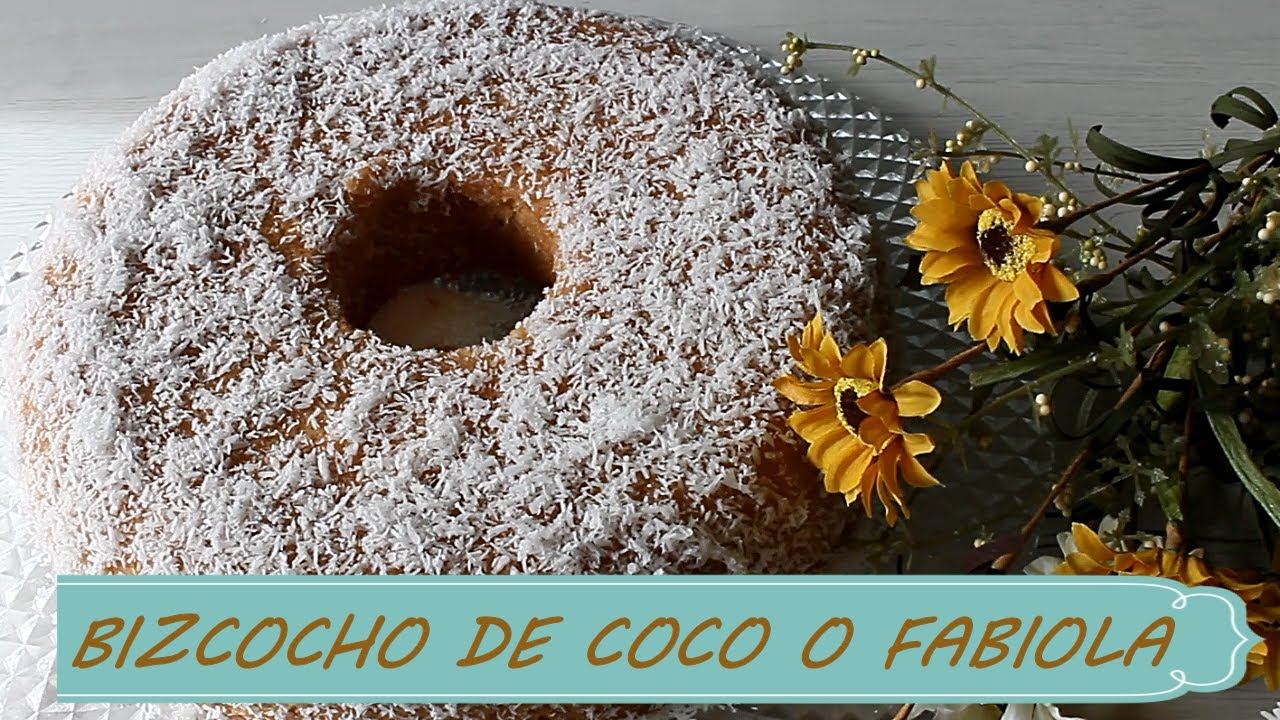 NI IMAGINAS LOS ESPONJOSO Y DELICIOSO QUE ESTÁ ESTE BIZCOCHO DE COCO O TARTA FABIOLA