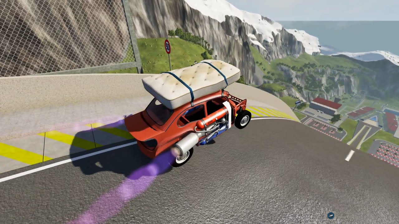 We Added ROCKETS To Our Mattress Paraglider - BeamNG.drive