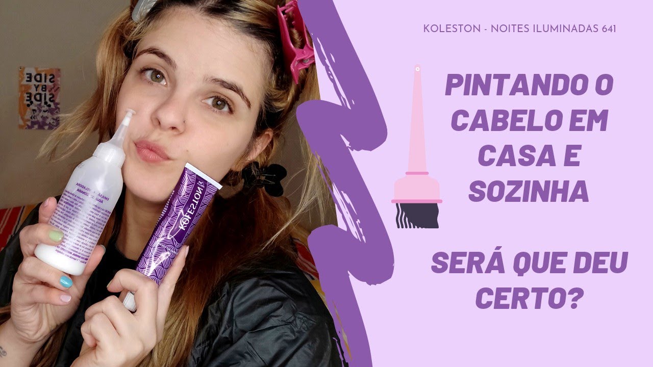 Transformação Koleston Noites Iluminadas - Pôr do Sol 641 - Pintando o cabelo em Casa e Sozinha