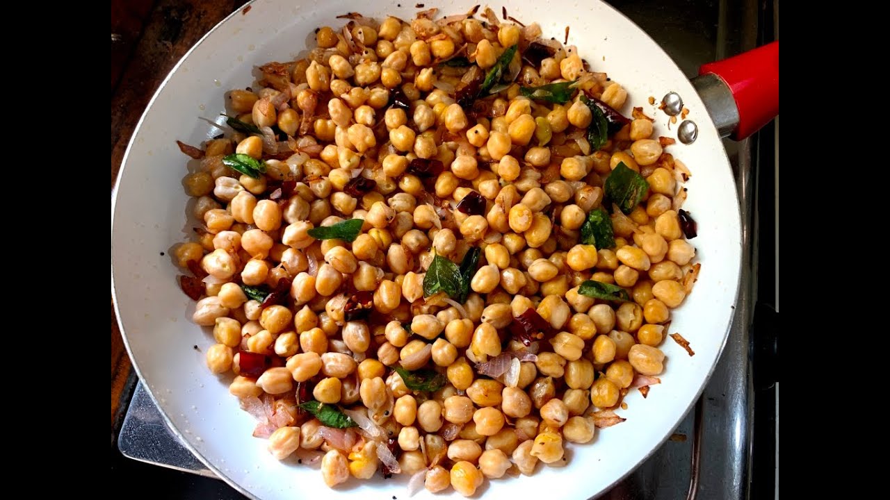 Sri Lankan Chickpea Stir Fry Recipe | Deviled Chickpeas Salad | Breakfast | Healthy