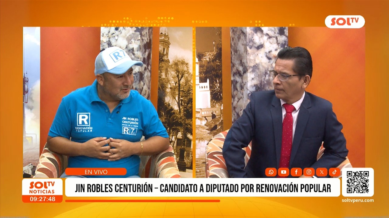 Elecciones 2026: Jin Robles Centurión, candidato a diputado por Renovación Popular