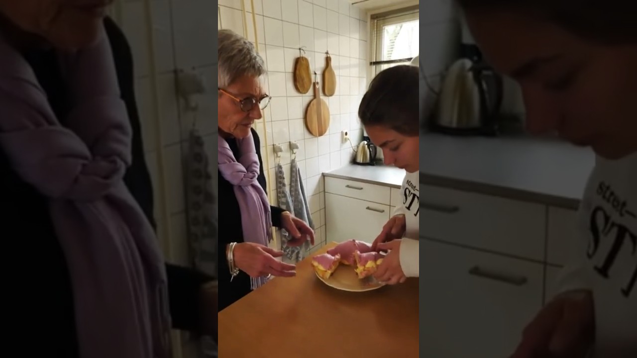 Trying Crompouces with Grandma! Are they really good or not? #crompouce #food #tasting #food