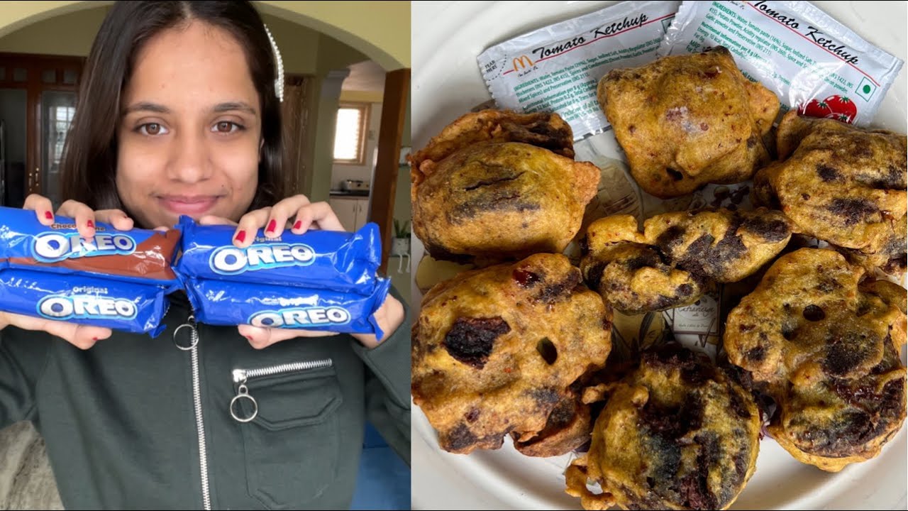 Oreo Pakoda Recipe | Trying weird Street Food Recipes | So Saute