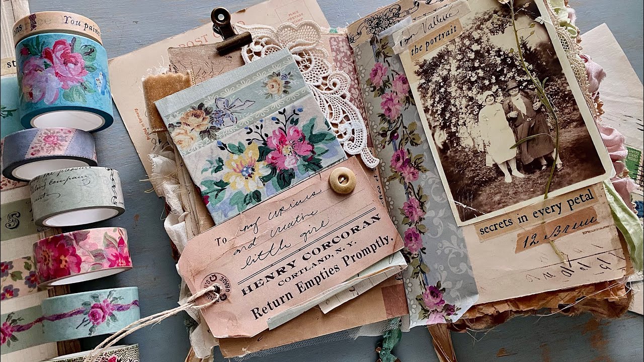 My Favorite Ways Of Using Washi Tape For Different Types Of Junk Journals & Altered Books!