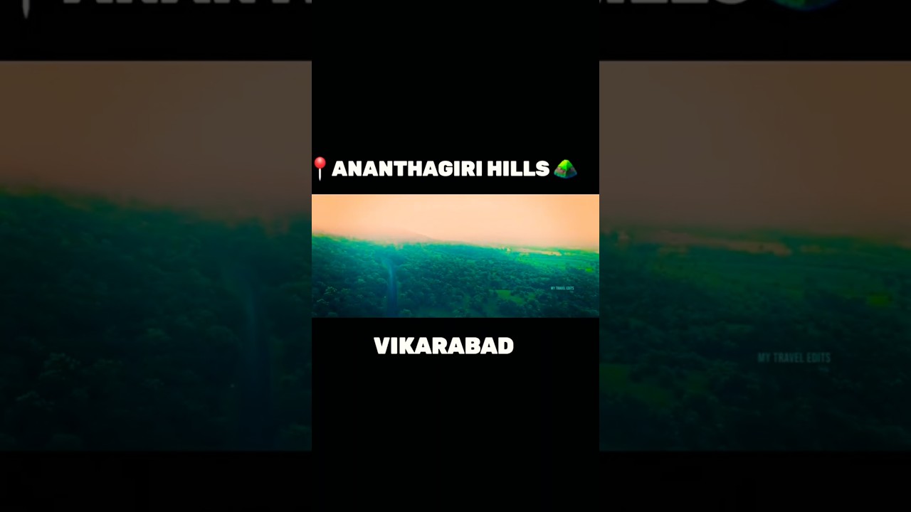 Best places to visit in Ananthagiri Hills vikarabad | Drone veiw | #shorts #viral #nature #fyp