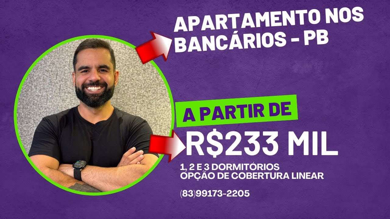 APARTAMENTO NOS BANCÁRIOS - A PARTIR DE 233 MIL 
