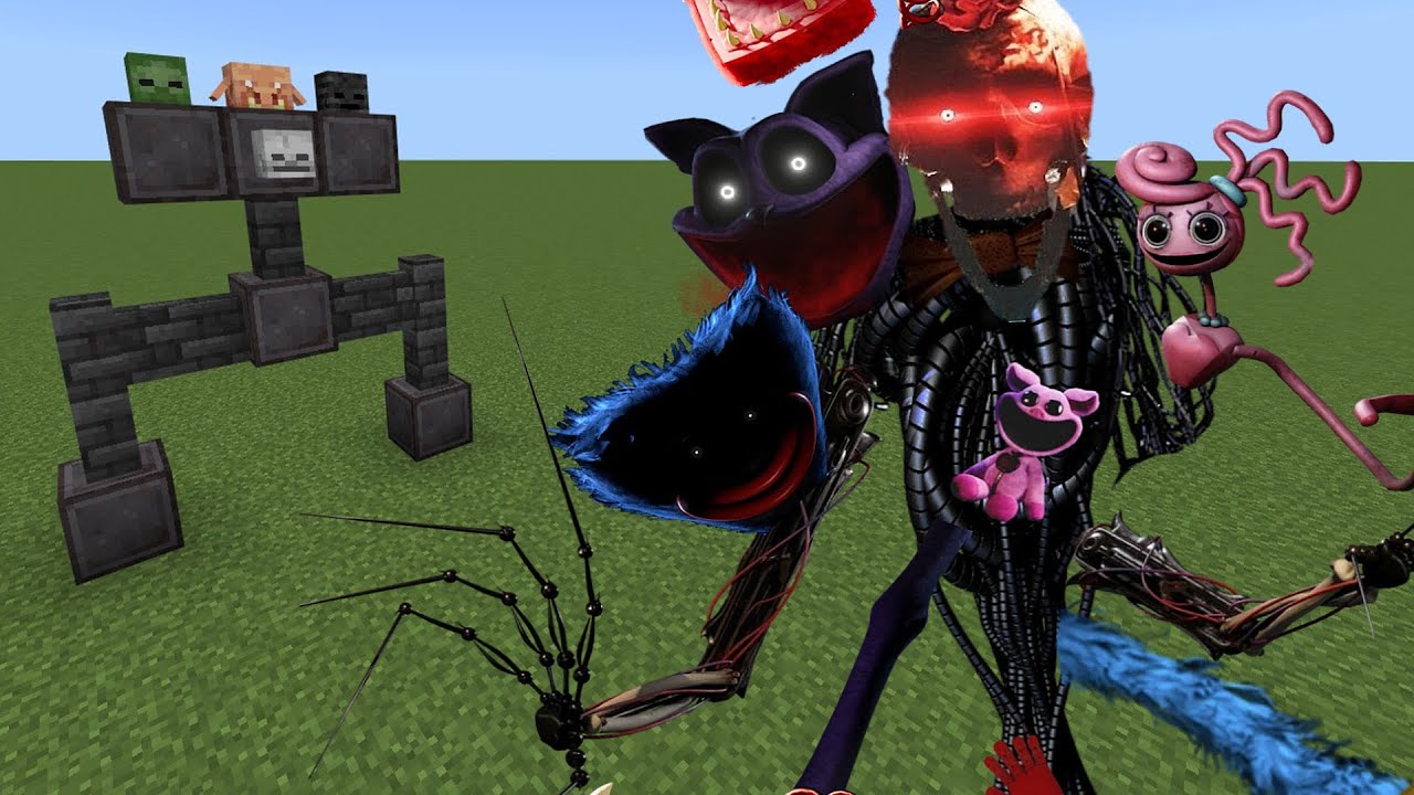 Дополнение Poppy Playtime 4 Horror Fused Prototype для Minecraft PE Bedrock