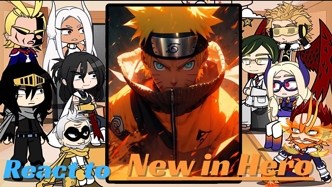Pro heroes react to naruto shippuden as the new pro hero | MHA BNHA | sasuke uchiha | Gacha life