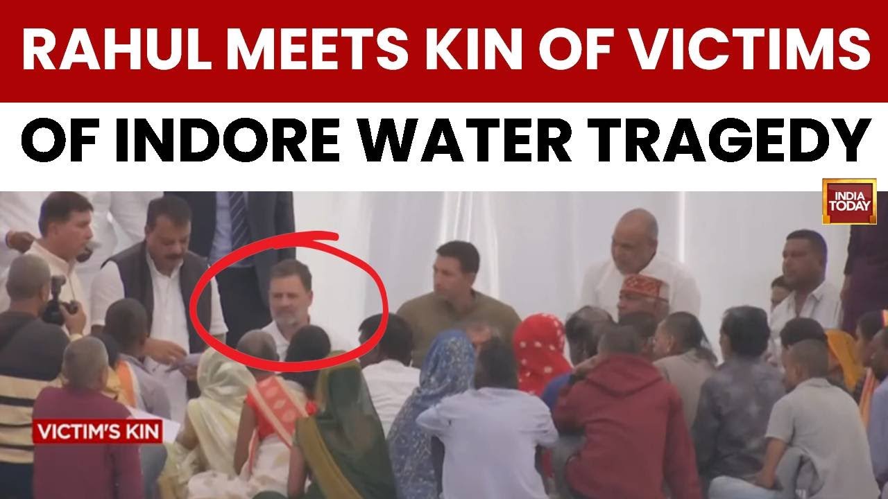 Watch: Rahul Gandhi Meets Victims' Kin, Slams Madhya Pradesh's BJP Govt Over Indore Water Tragedy