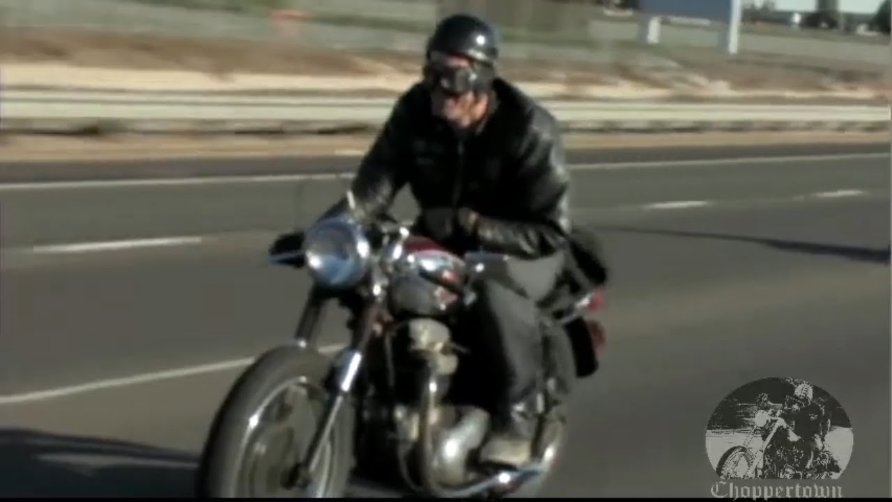 Cafe Racers on the Freeway (Miss BSA clip from Brittown movie)