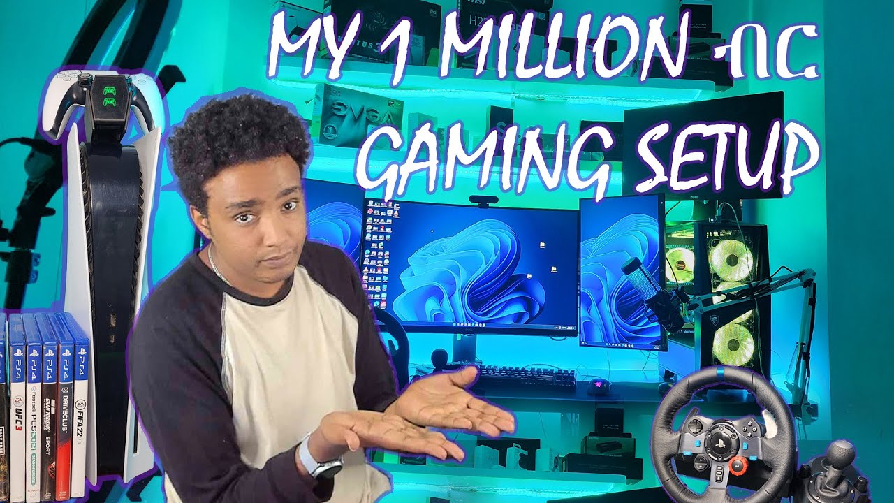 My 1,000,000$ Birr Gaming Room Setup || Habesha Gaming + Accessories