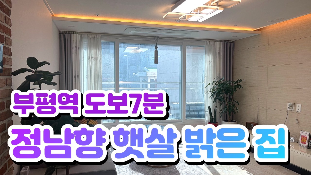 인천에 정남향 햇살 가득한 집! 더블역세권! #인천신축빌라분양 #부평역신축아파트 #부개동신축빌라