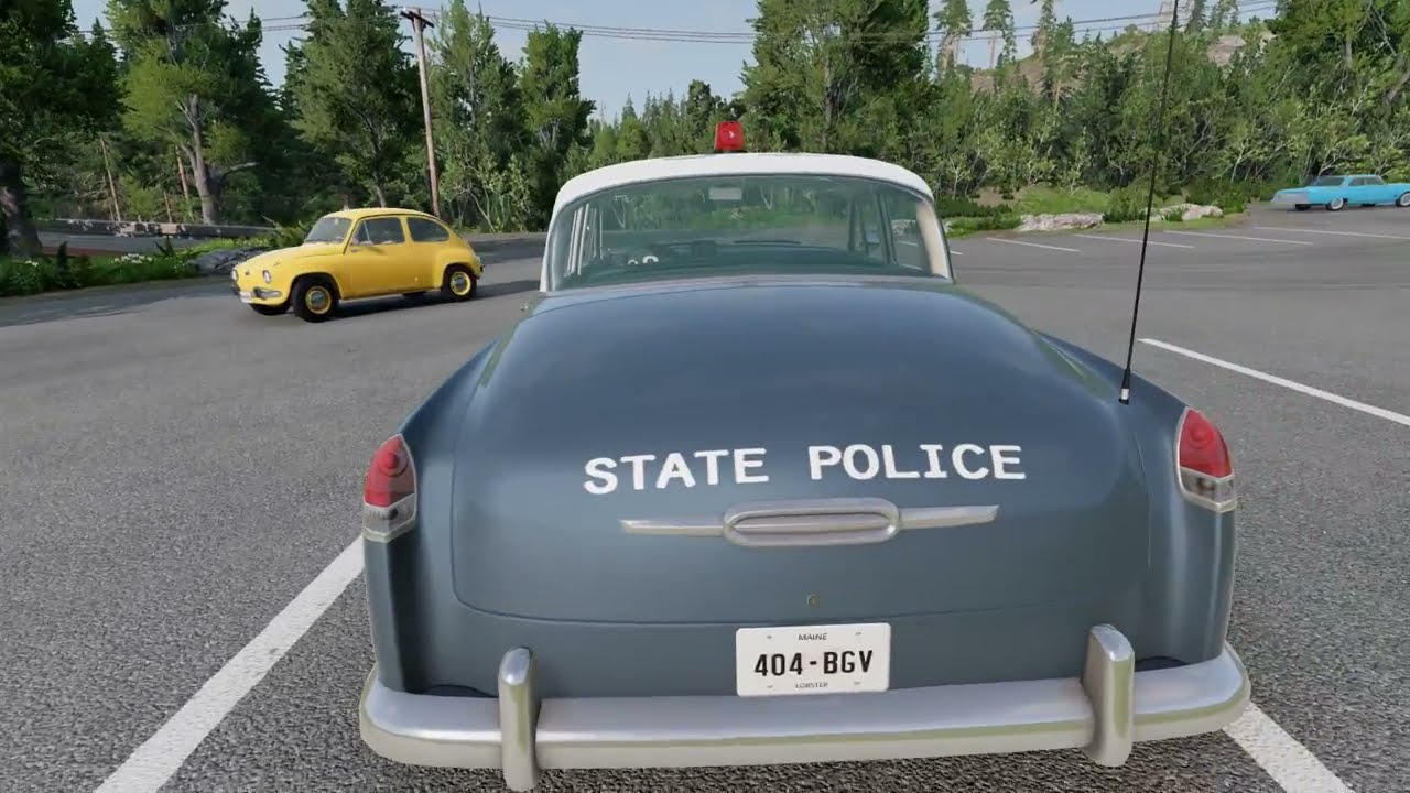 BeamNG.drive Freeroam: East Coast, USA - 1953 Burnside Special Police