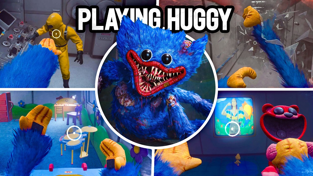 CHAPTER 5 All Playing as HUGGY WUGGY Scenes! | Poppy Playtime [Chapter 5] Showcase