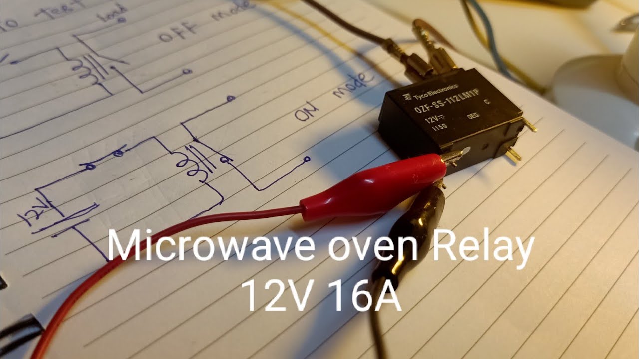 How to test Microwave oven Relay 12V 16A