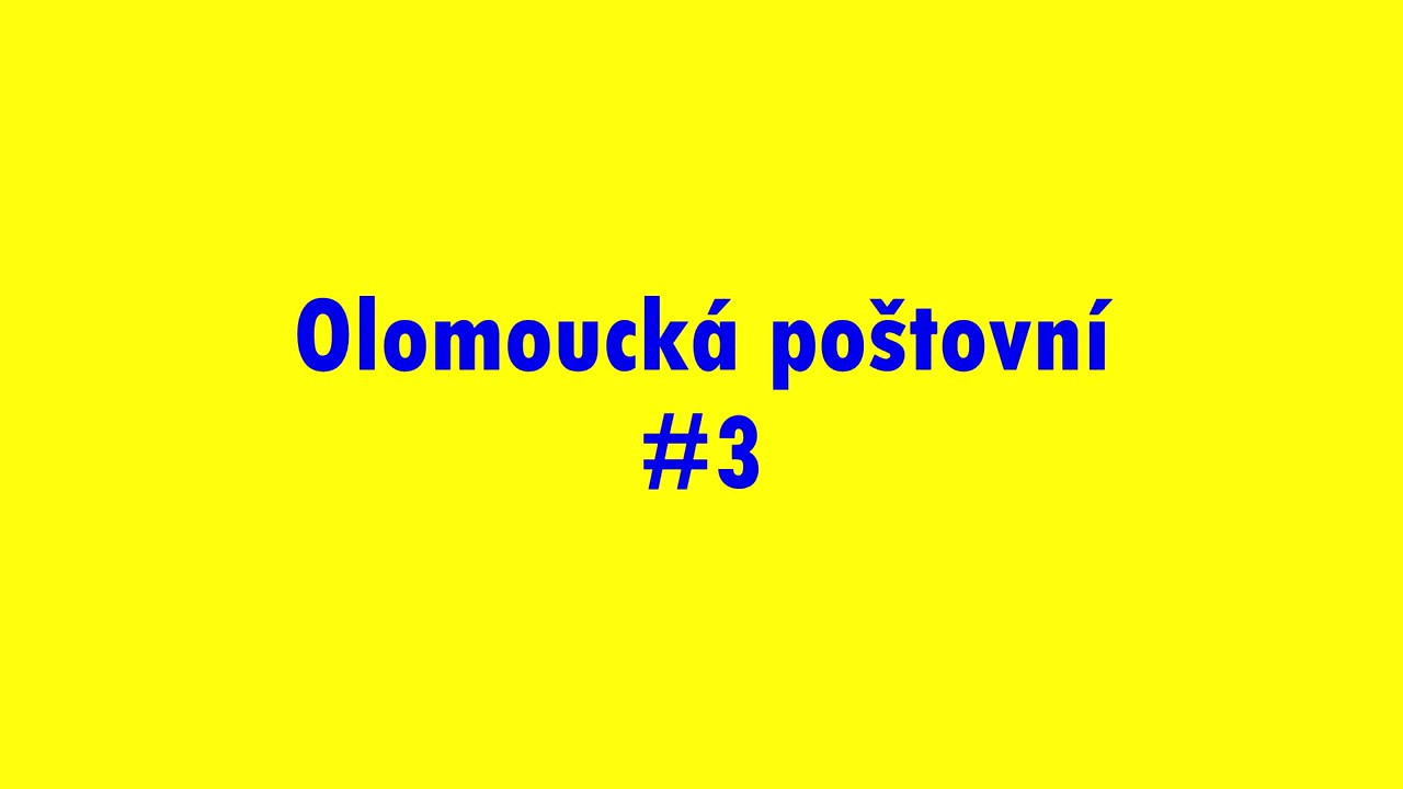 Olomoucká poštovní #3 - Mobil za volantem