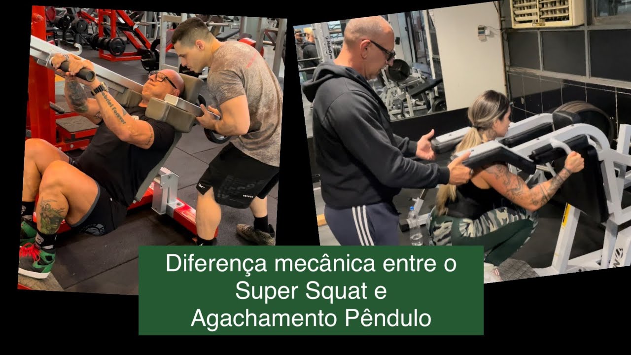 Diferença entre o super squat e o agachamento pêndulo