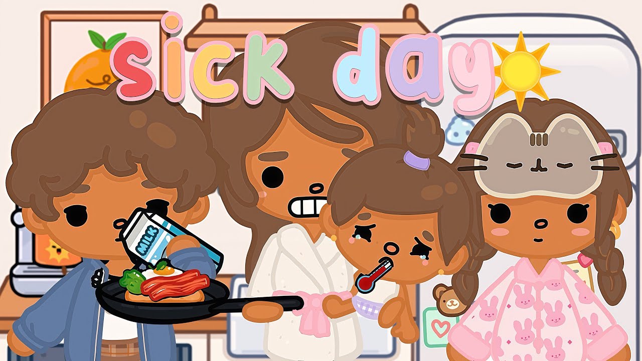 🤒 KIDS SICK DAY *MORNING ROUTINE* with Voice 🌈 Toca Boca Roleplay #tocaboca