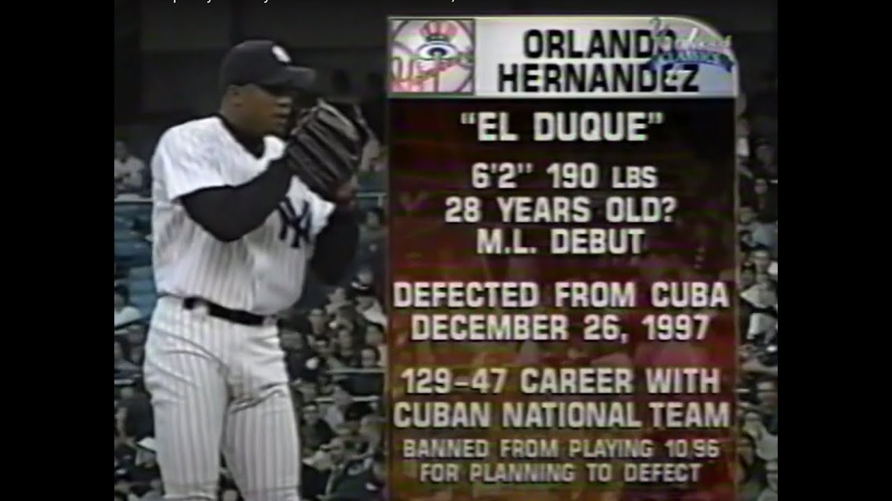 Debut El Duque Orlando Hernandez Tampa Bay Devil Rays Vs New York Yankees June 3, 1998 60FPS